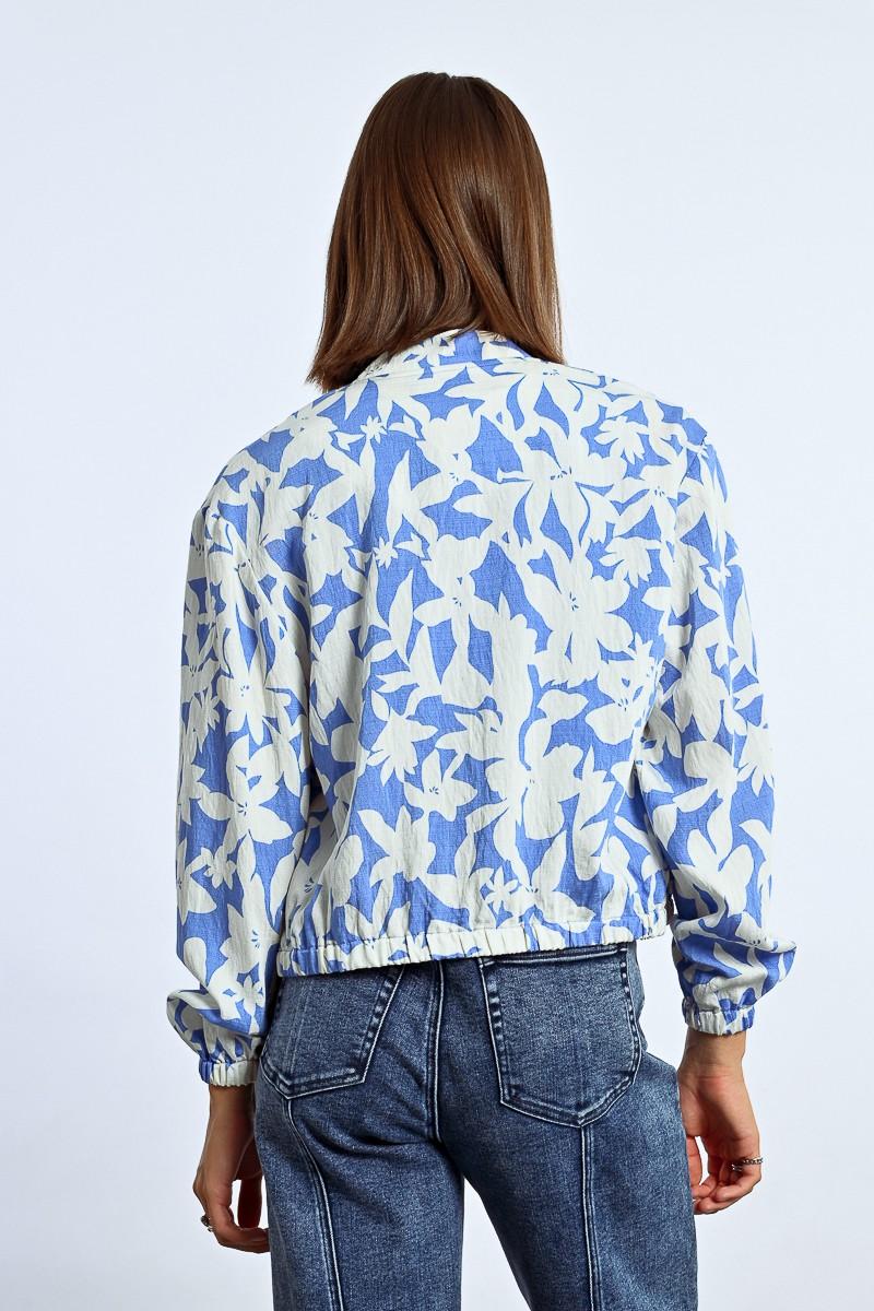 Molly Bracken Veste Bomber Courte Imprimée