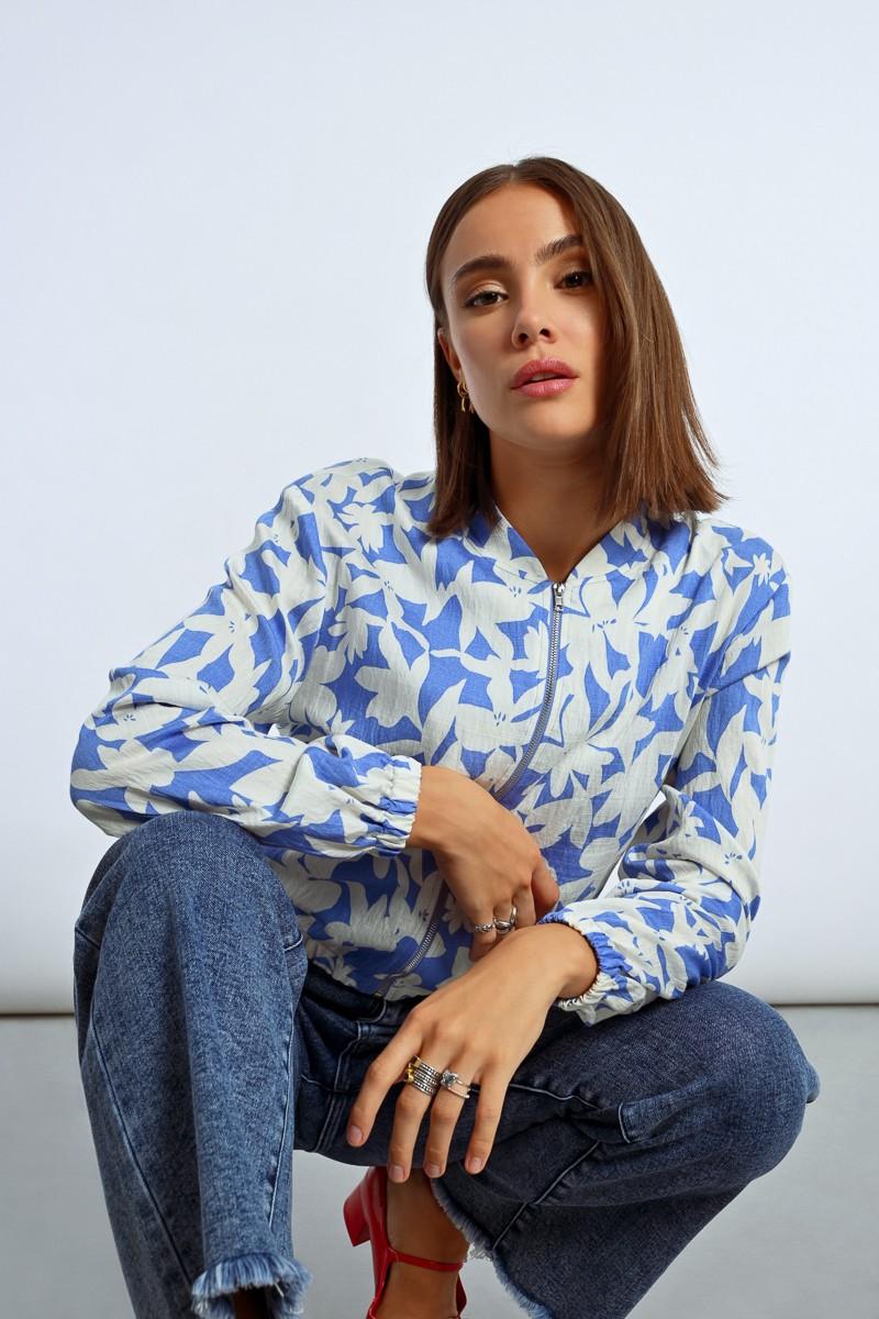 Molly Bracken Veste Bomber Courte Imprimée