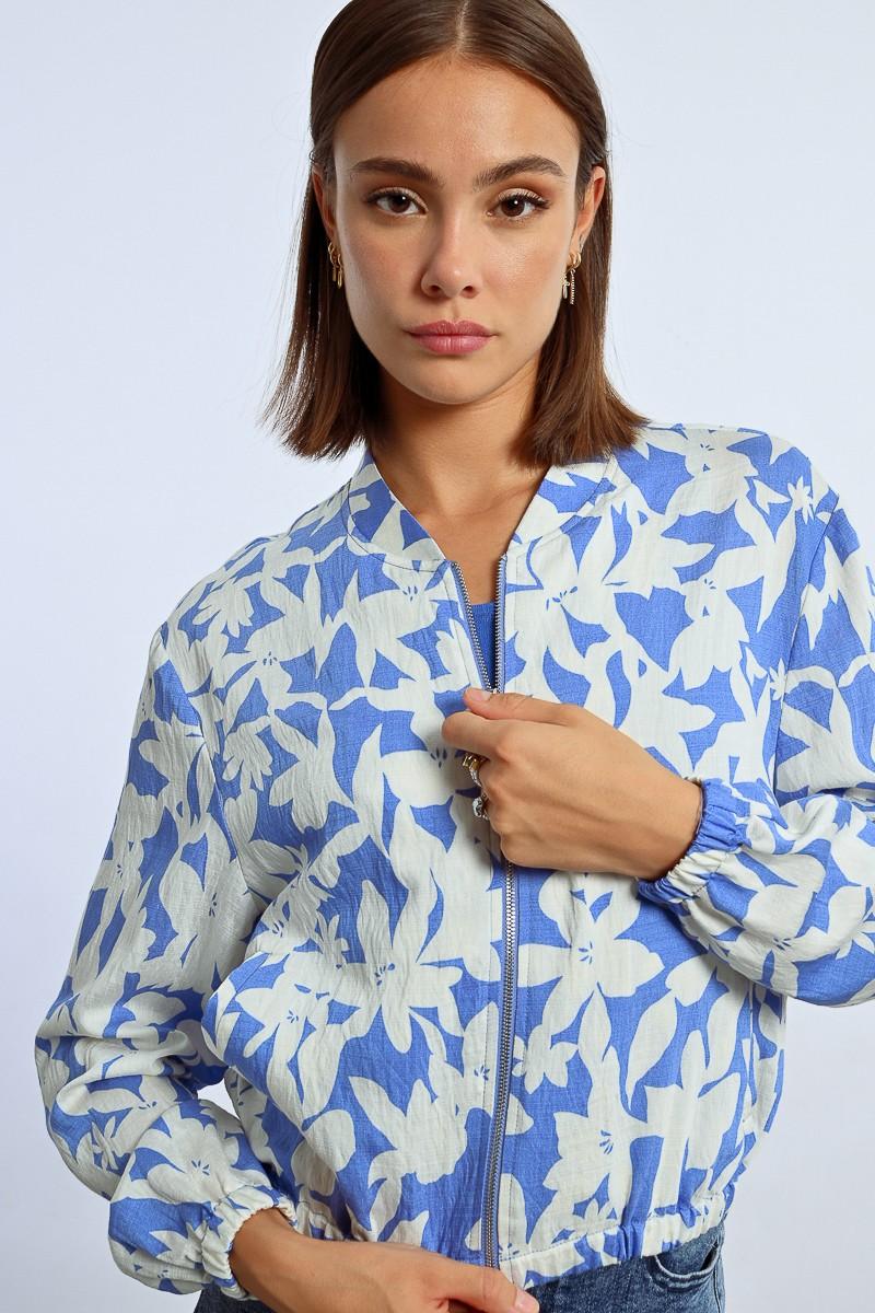 molly bracken Veste bomber courte imprimée