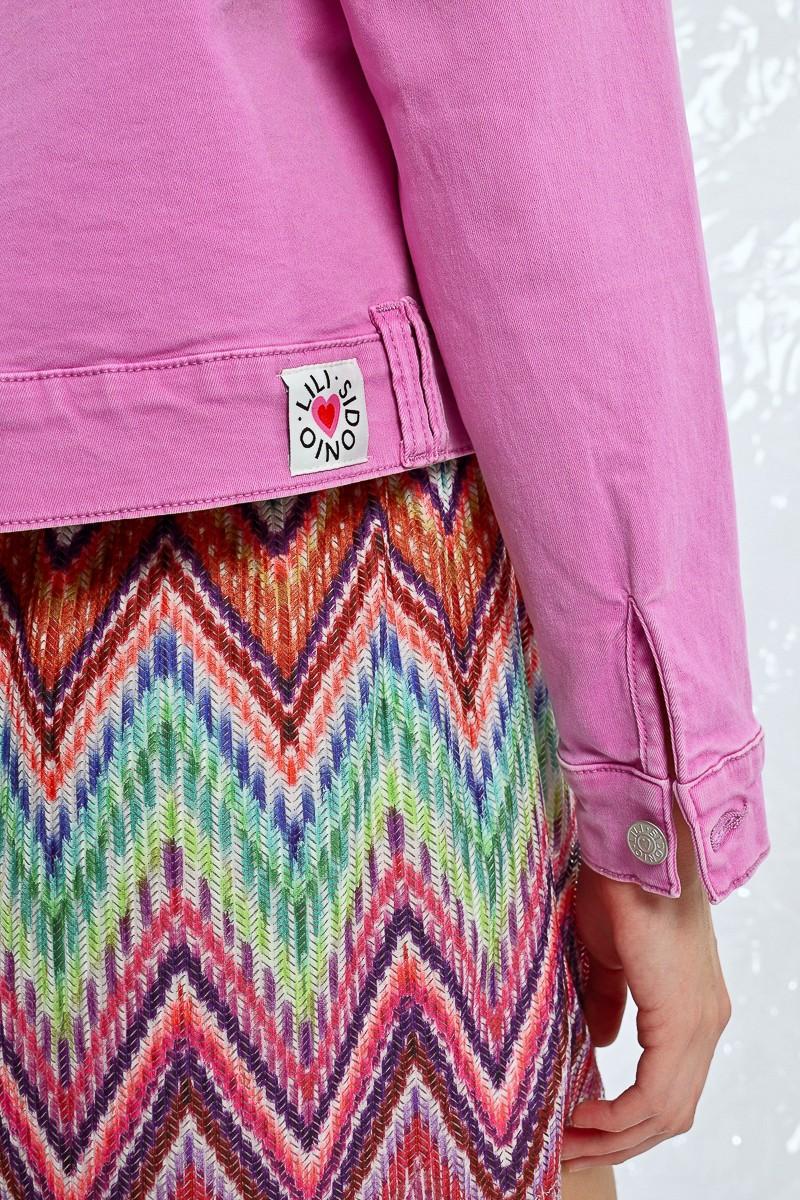 Molly Bracken Veste En Jean Crop