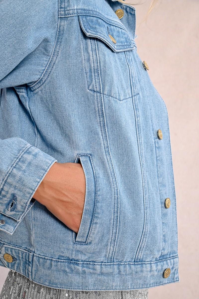 Molly Bracken Veste Oversize En Jean