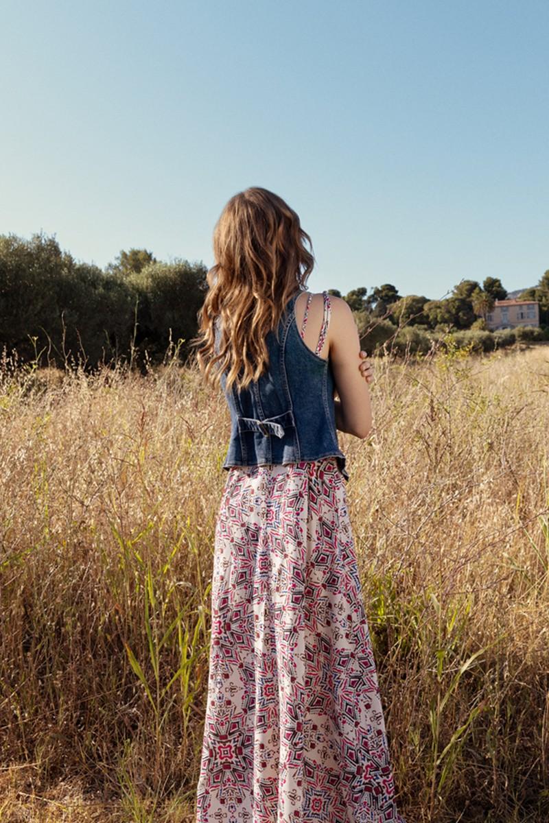 Molly Bracken Veston En Jean Cintré