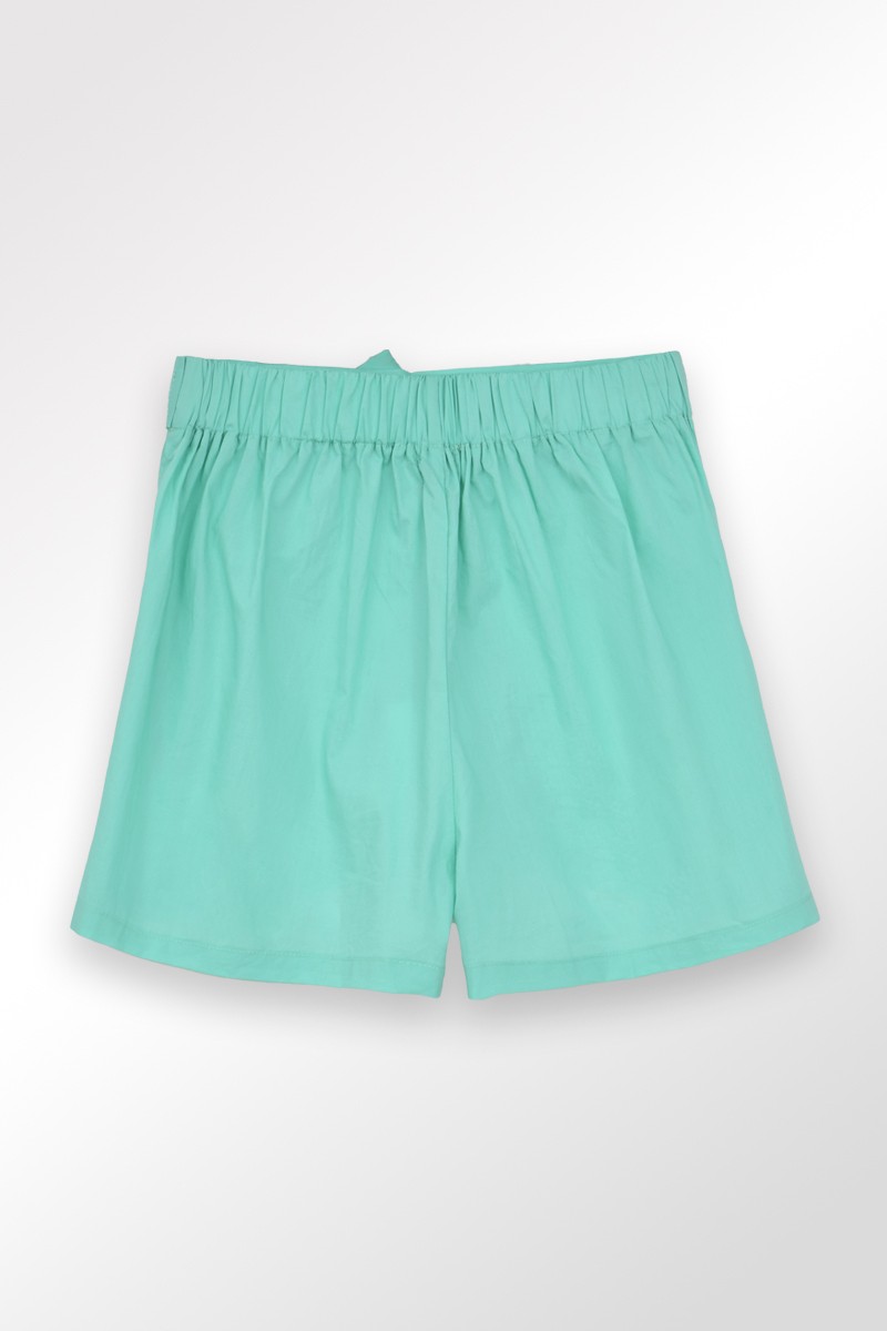 Molly Bracken Short En Popeline Nouable à La Taille