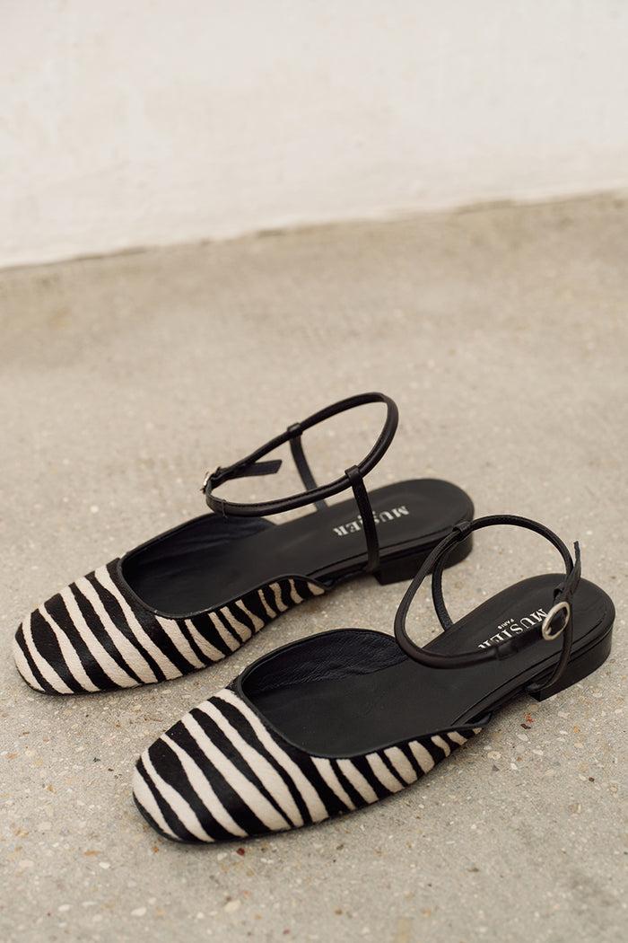 musier paris ballerines ouvertes amelia