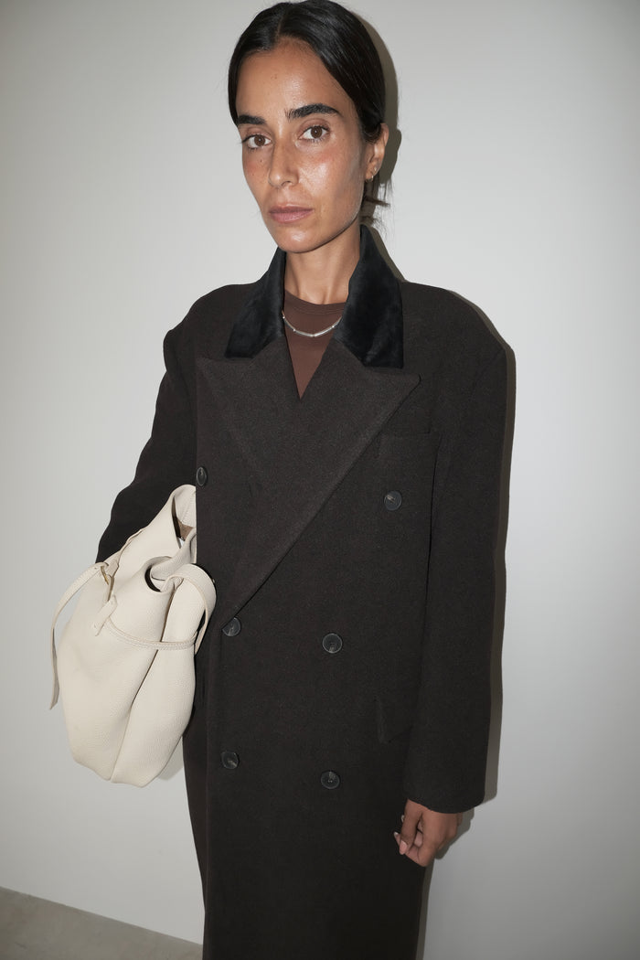 Musier Paris Manteau Long Chocolat Enormous