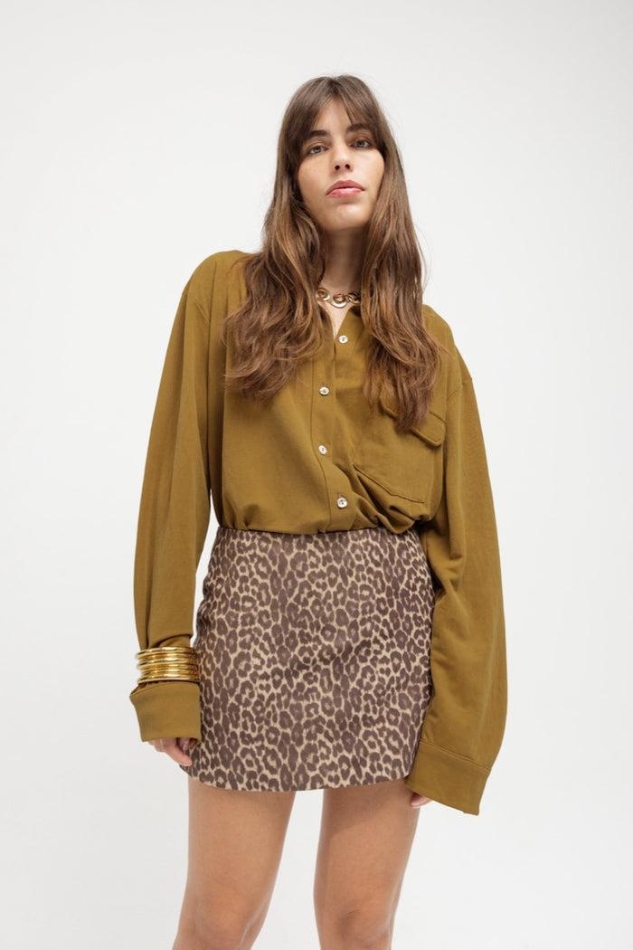 Musier Paris Mini Jupe En Daim Savana