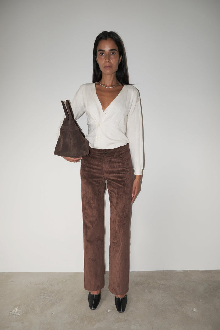 musier paris pantalon en velours côtélé cool