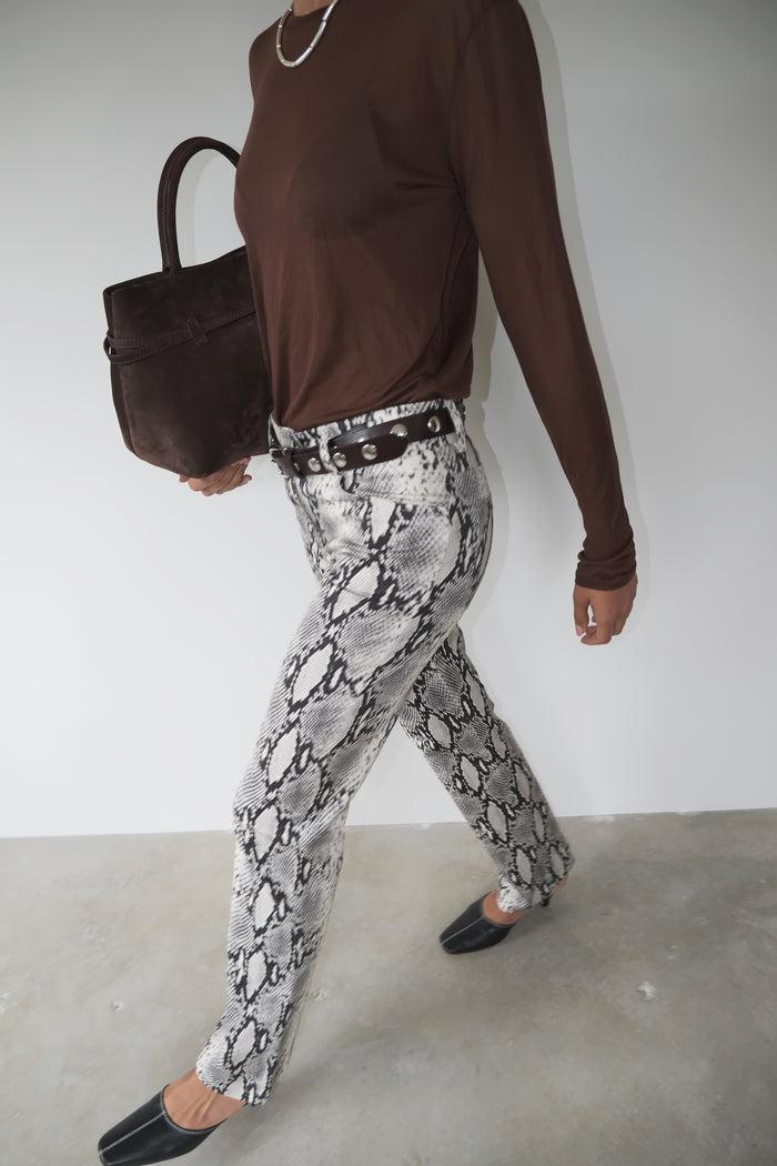Musier Paris Pantalon Imprimé Python Kaa