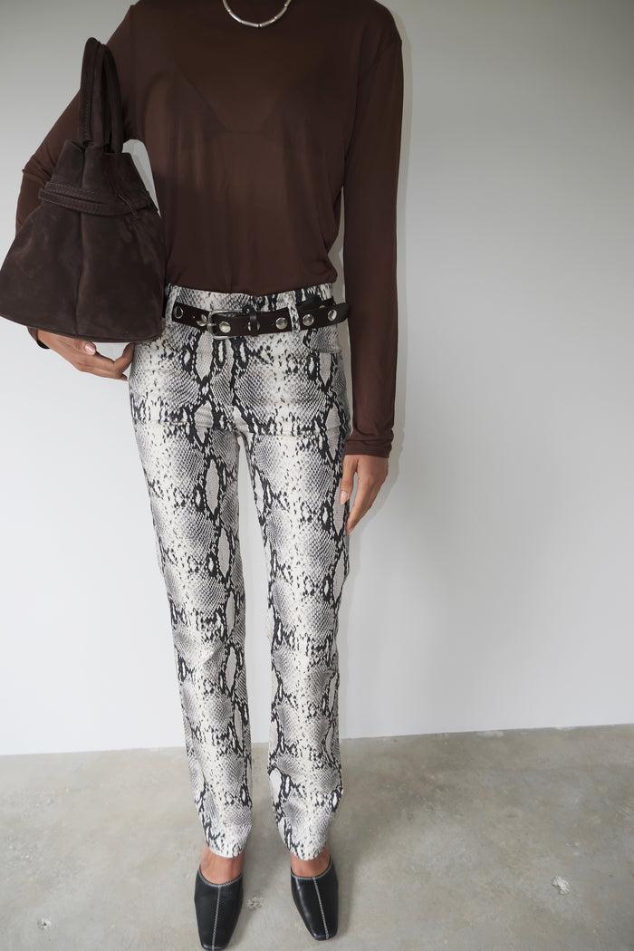 Musier Paris Pantalon Imprimé Python Kaa