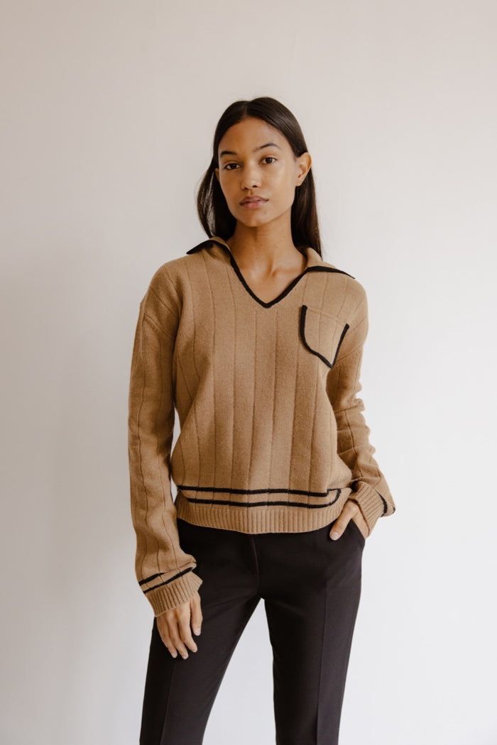 Musier Paris Pull Col Polo Adriana