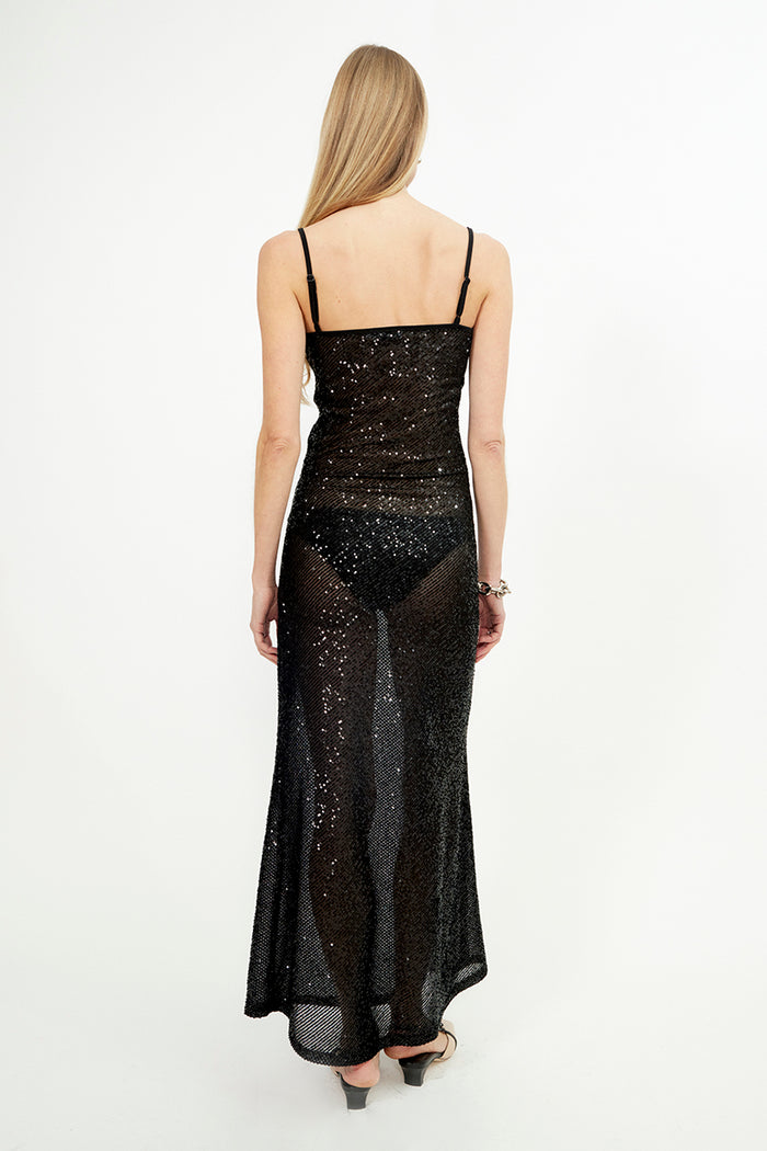 Musier Paris Robe Longue Brodée Shine