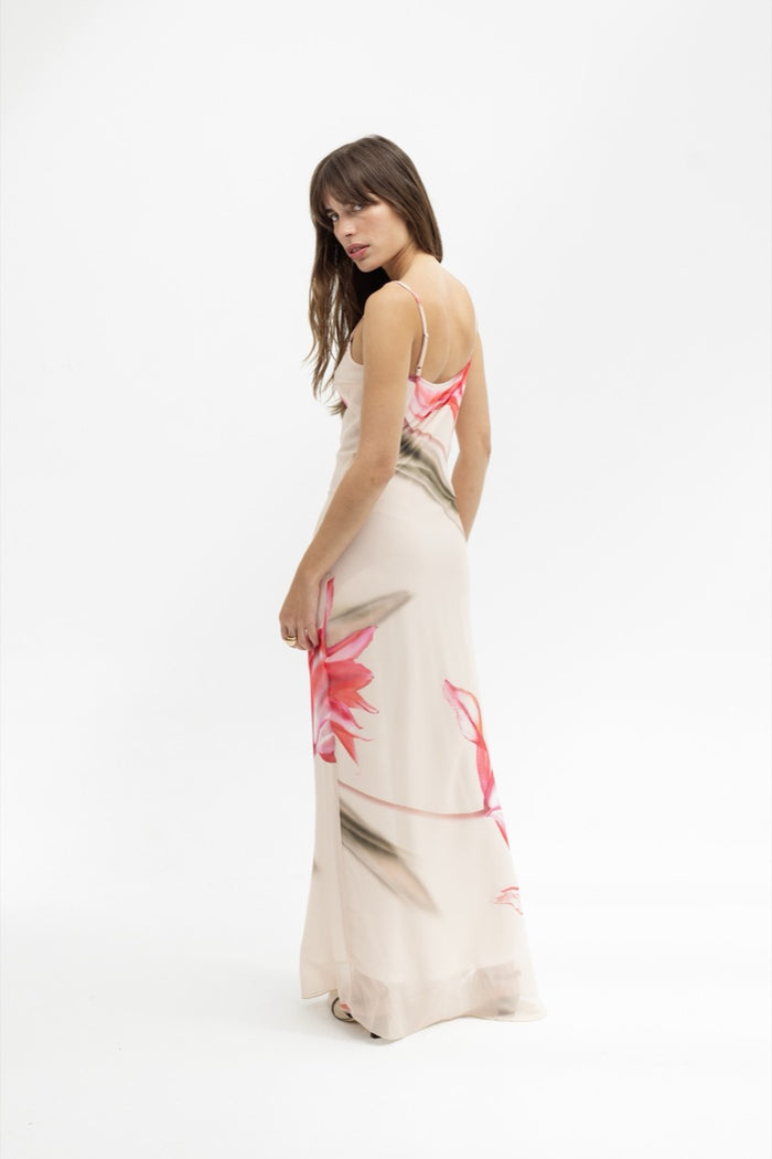 Musier Paris Robe Longue Imprimée Avina