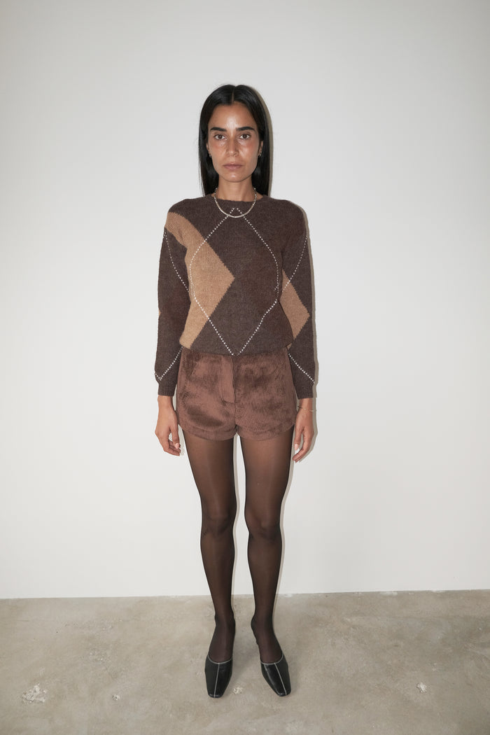 Musier Paris Short En Velours Caity