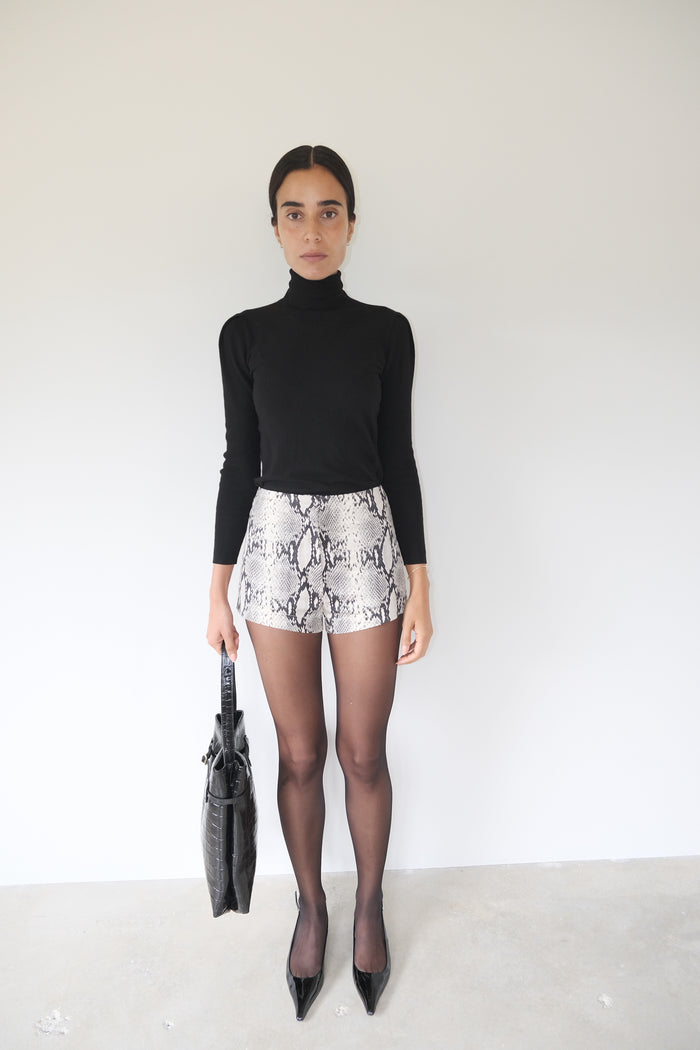 musier paris short imprimé python leana