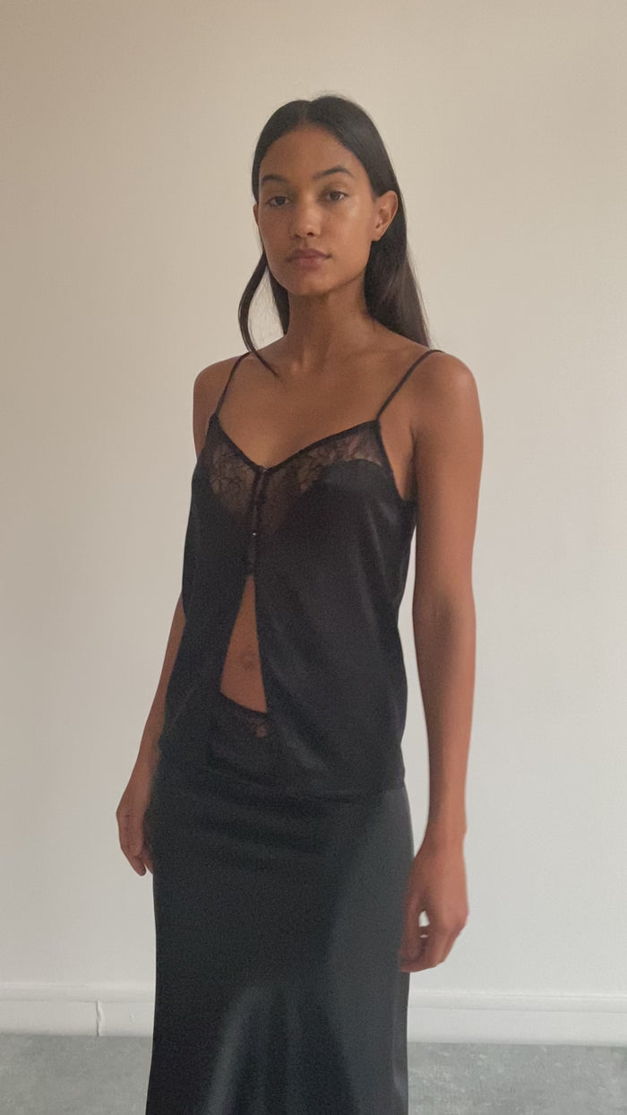 Musier Paris Top Lingerie En Satin Capri