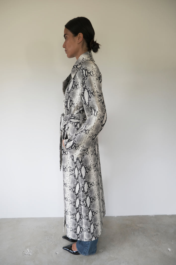 Musier Paris Trench Imprimé Python Thea