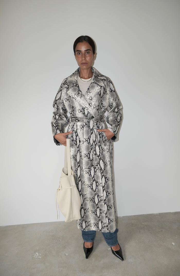 Musier Paris Trench Imprimé Python Thea