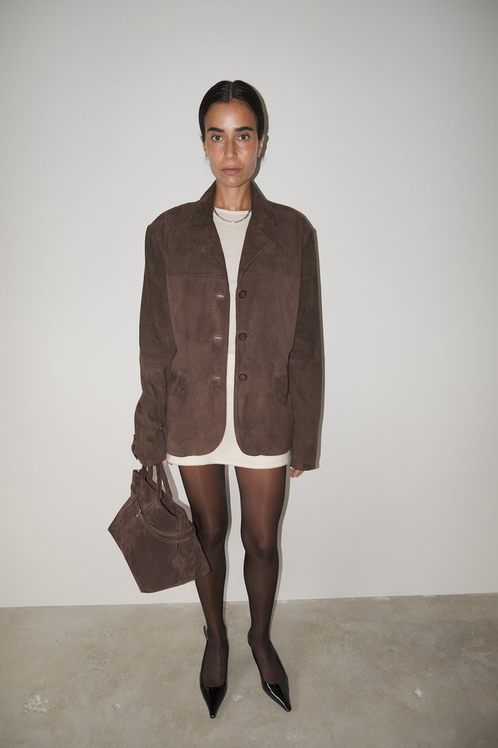 musier paris veste en daim aida