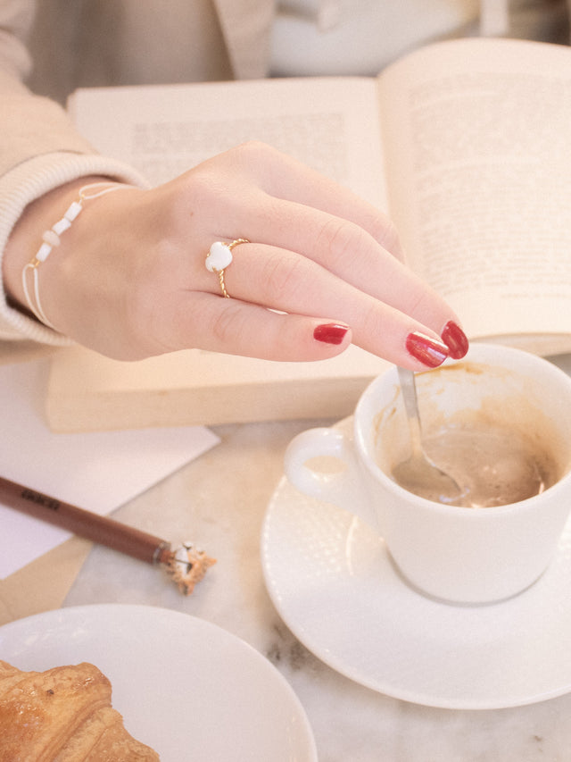 Nach Bijoux Bague Torsadée Ajustable Coeur - Des Mots D'amour