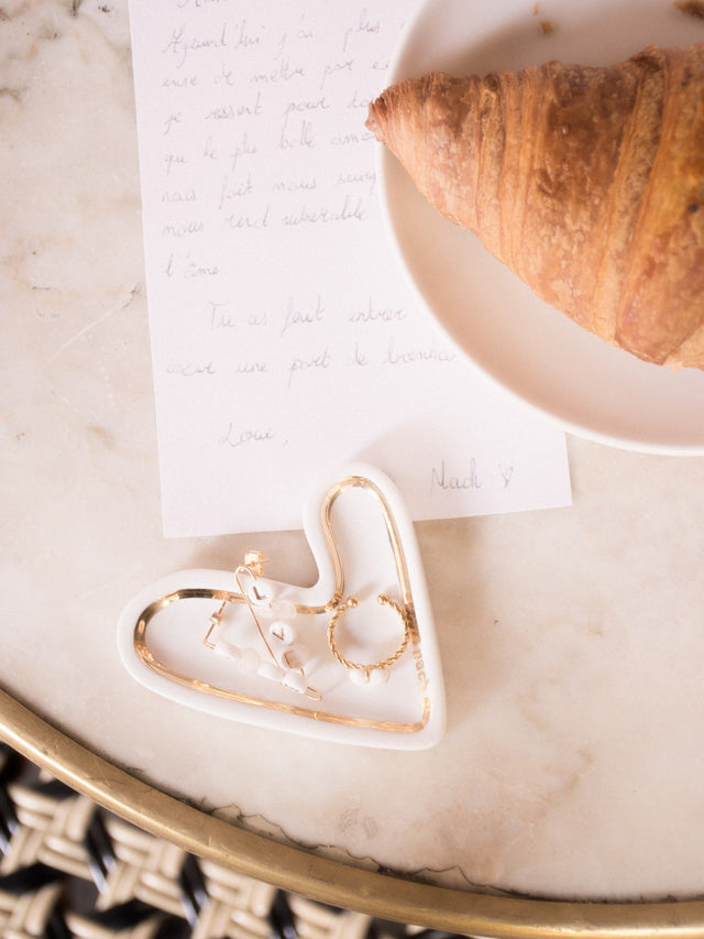 Nach Bijoux Bague Torsadée Ajustable Coeur - Des Mots D'amour