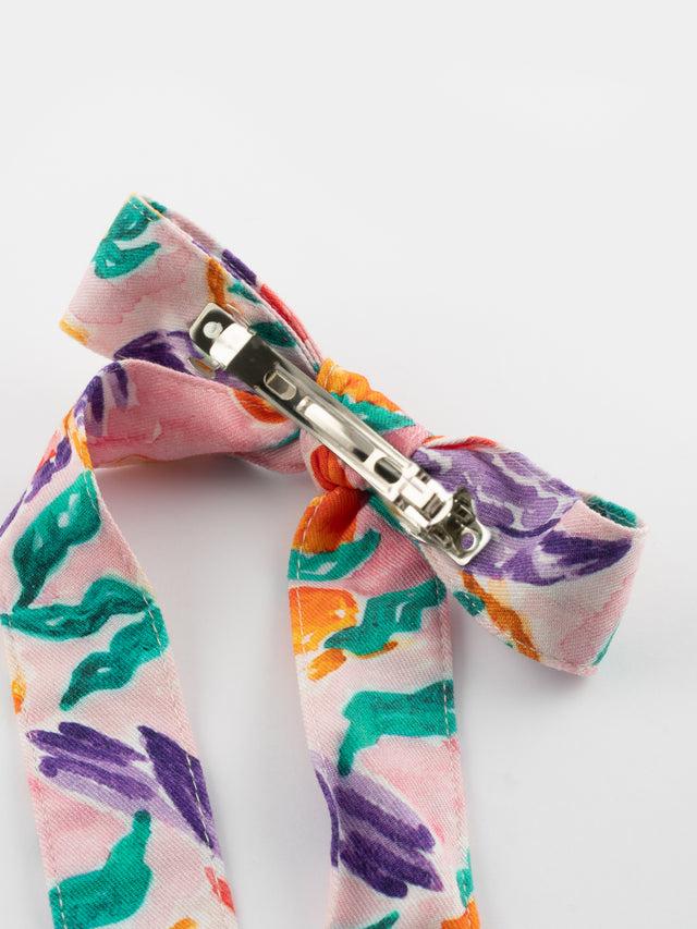 Nach Bijoux Barrette Nœud Upcyclée Rose - Nach X Argile Studio