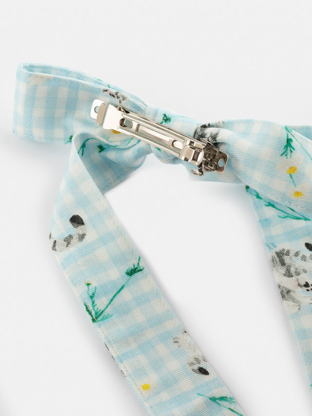 Nach Bijoux Barrette Noeud Upcyclée Vichy - Nach X Argile Studio