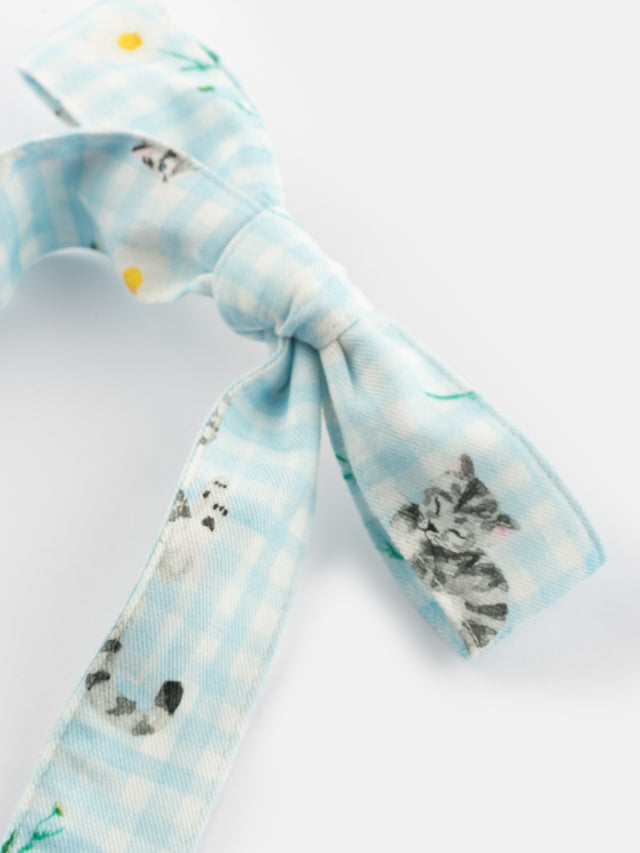 Nach Bijoux Barrette Noeud Upcyclée Vichy - Nach X Argile Studio