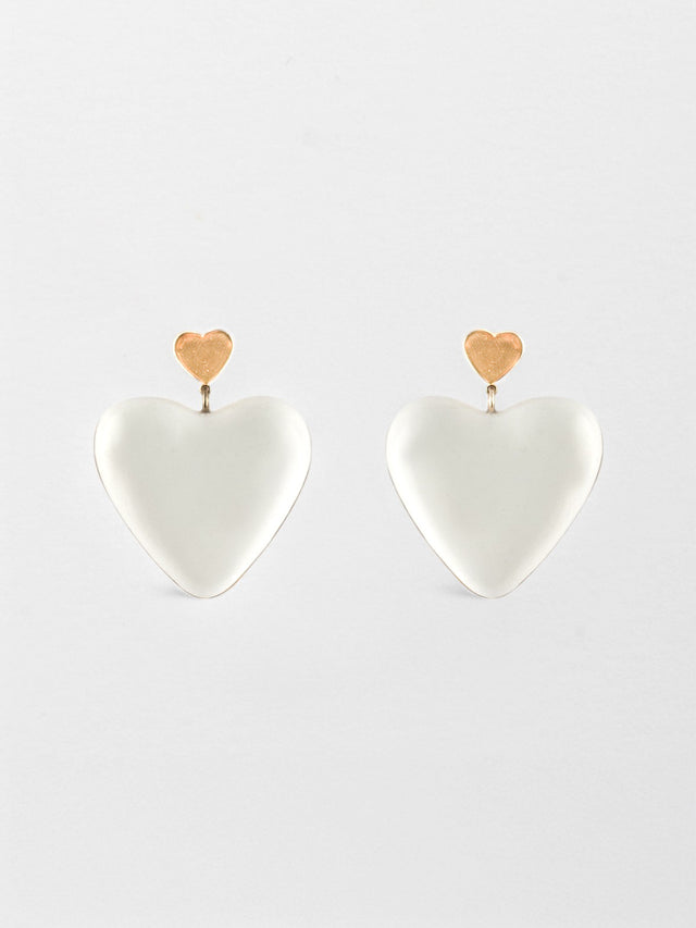 nach bijoux Boucles d'oreilles coeur - Des mots d'amour