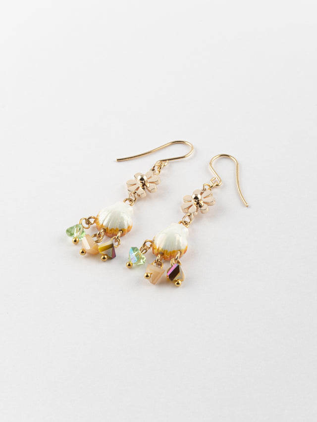 nach bijoux Boucles d'oreilles coquillage & pampilles