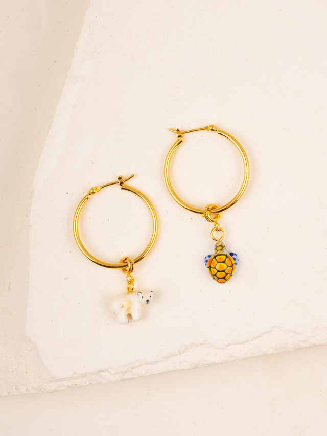 Nach Bijoux Boucles D'oreilles Créoles Personnalisables - Mix & Match