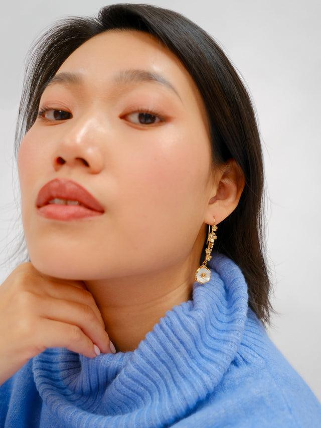 Nach Bijoux Boucles D'oreilles Fleur Des Neiges - Arctique
