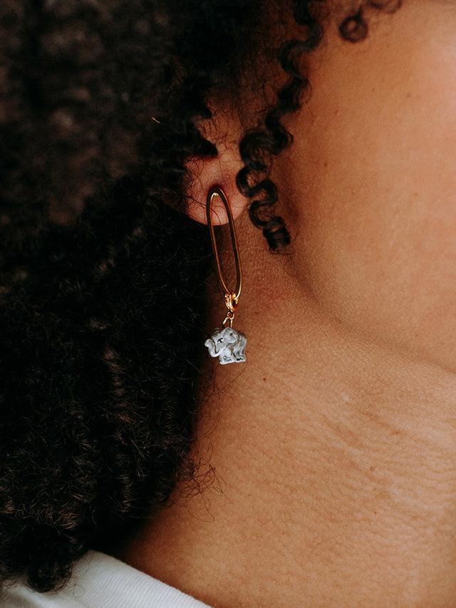 Nach Bijoux Boucles D'oreilles Ovales Personnalisables - Mix And Match