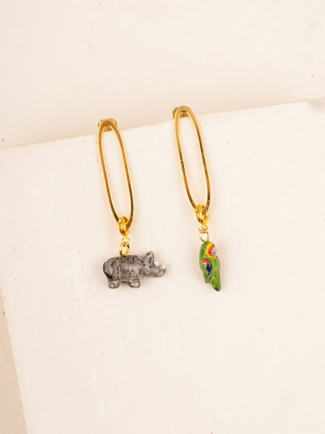 Nach Bijoux Boucles D'oreilles Ovales Personnalisables - Mix And Match