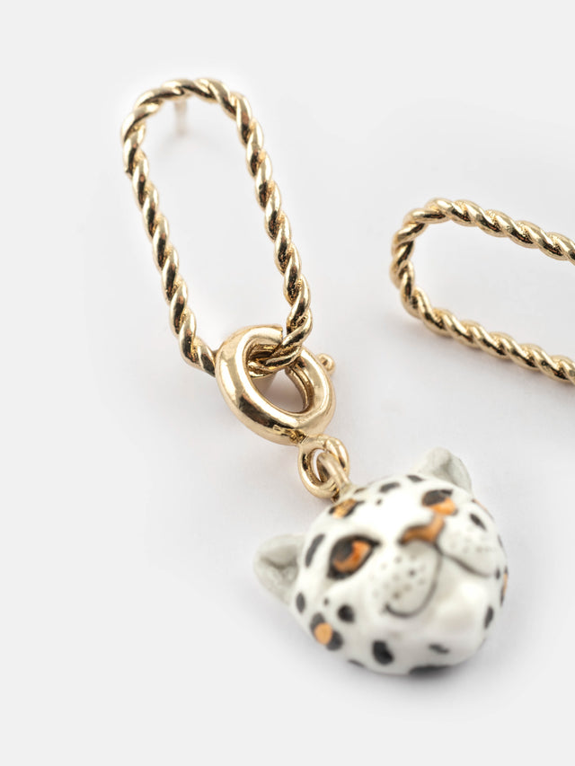 Nach Bijoux Boucles D'oreilles Rectangulaires Torsadées Personnalisable - Mix And Match