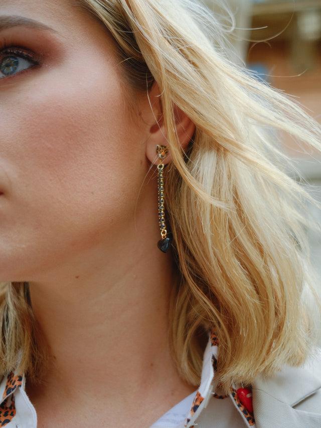 Nach Bijoux Boucles D'oreilles Strass - Premier Amour