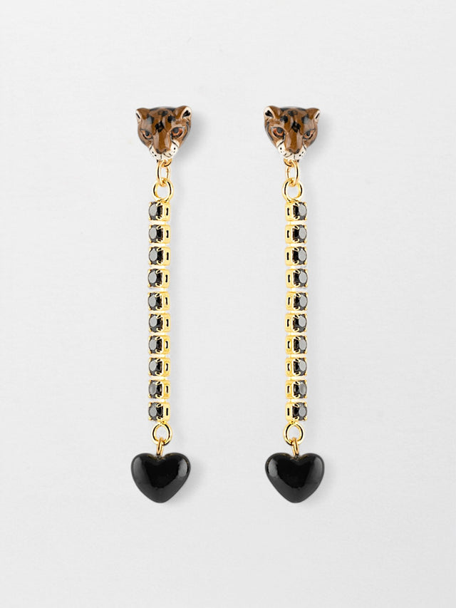 nach bijoux Boucles d'oreilles strass - Premier amour