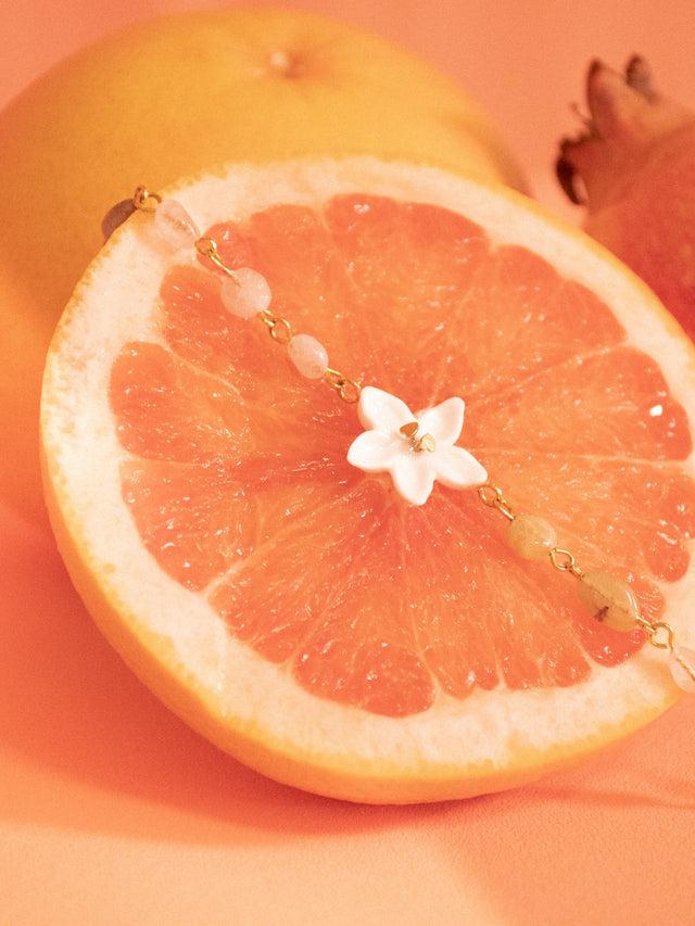 Nach Bijoux Bracelet Jasmin Et Perles De Morganite Naturelle - Jasmin Et Moi