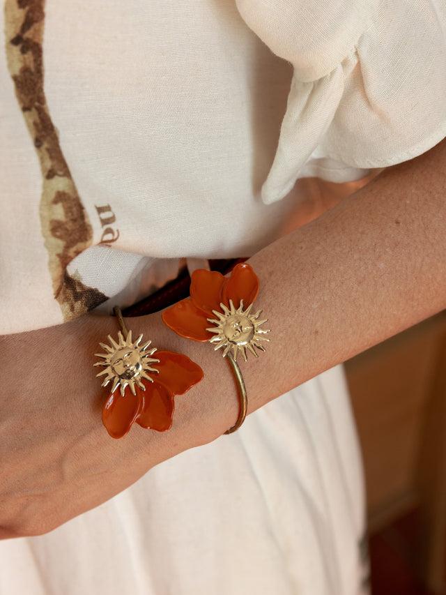 Nach Bijoux Bracelet Maxi FaceToface Soleil Terracotta