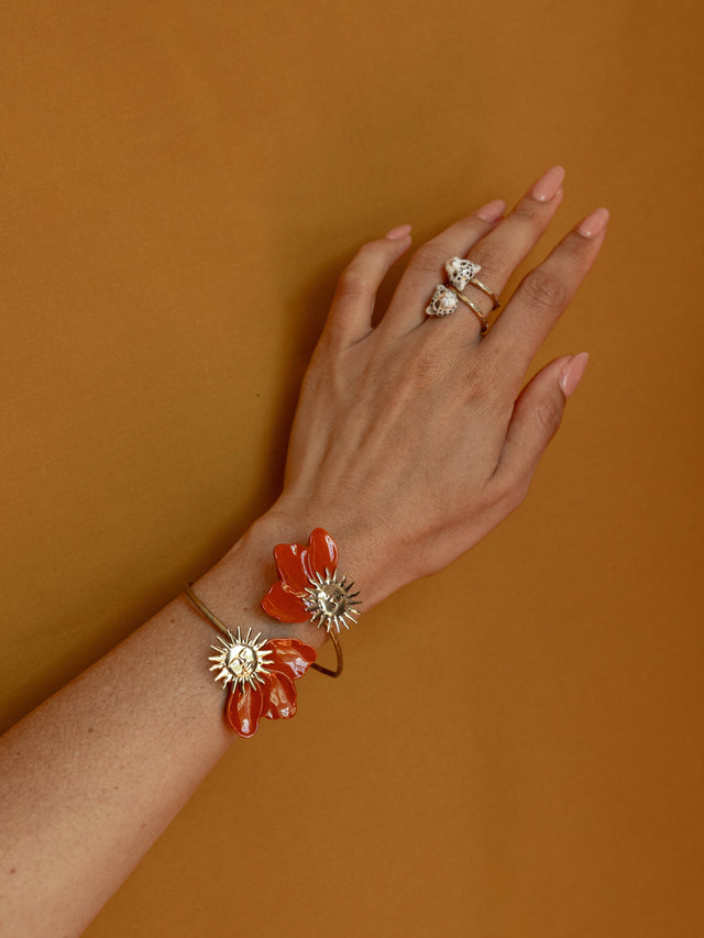 Nach Bijoux Bracelet Maxi FaceToface Soleil Terracotta