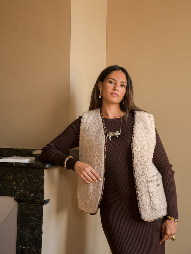 Nach Bijoux Gilet Sans Manche Léopard Réversible - Il était Une Fois