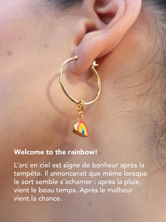 Nach Bijoux Mini Créole Arc-en-ciel - Vendue à L'unité - Lucky You