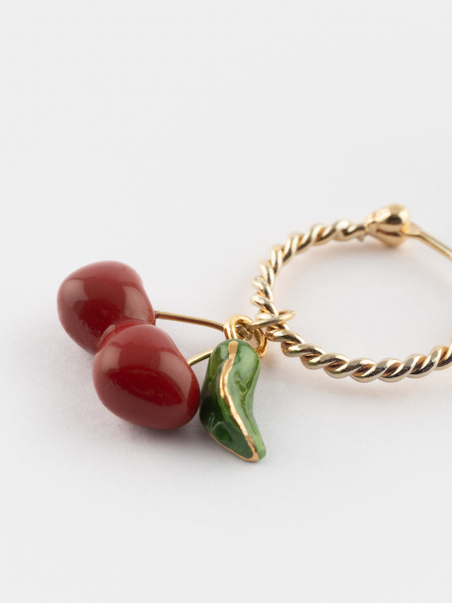 Nach Bijoux Mini Créole Cerises - Vendue à L'unité - Chérie Cherry