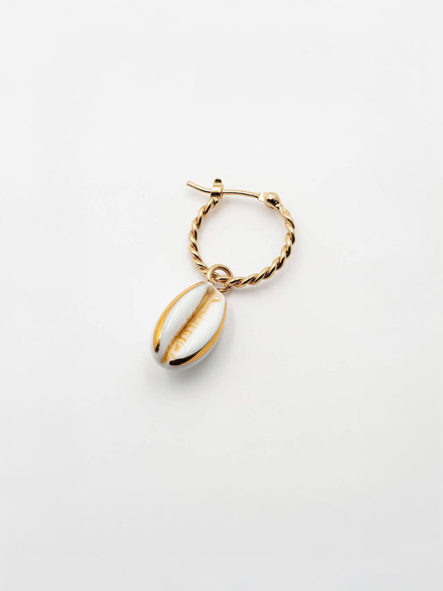 nach bijoux Mini créole coquillage cauri - Vendue à l'unité