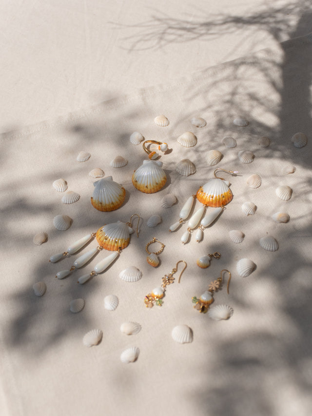 Nach Bijoux Mini Créole Coquillage Nacré - Vendue à L'unité