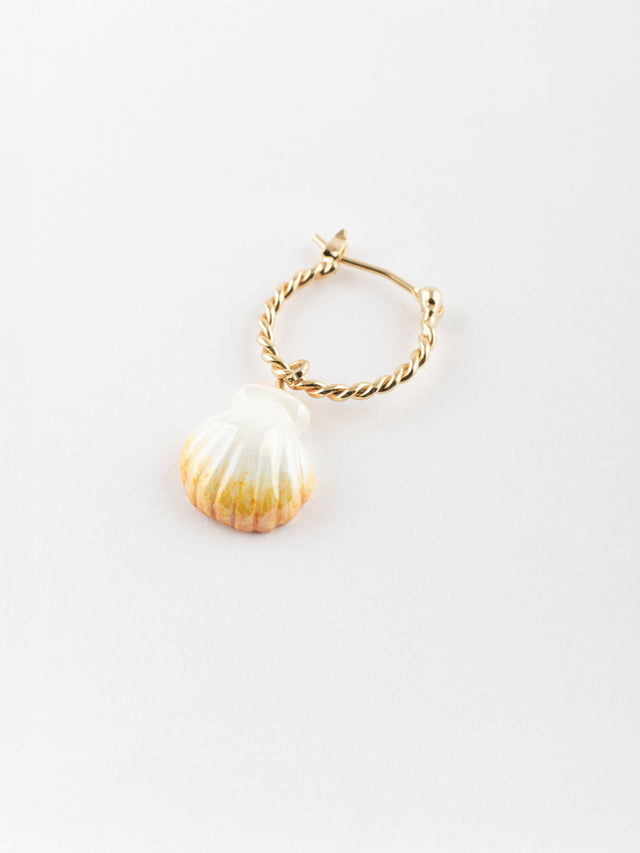nach bijoux Mini créole coquillage nacré - Vendue à l'unité