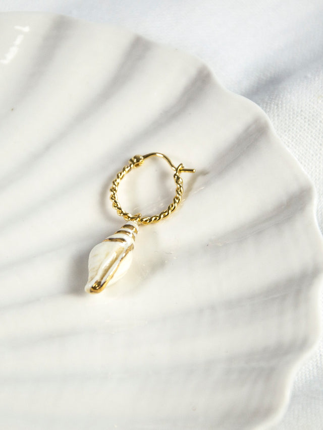 Nach Bijoux Mini Créole Coquillage - Vendue à L'unité