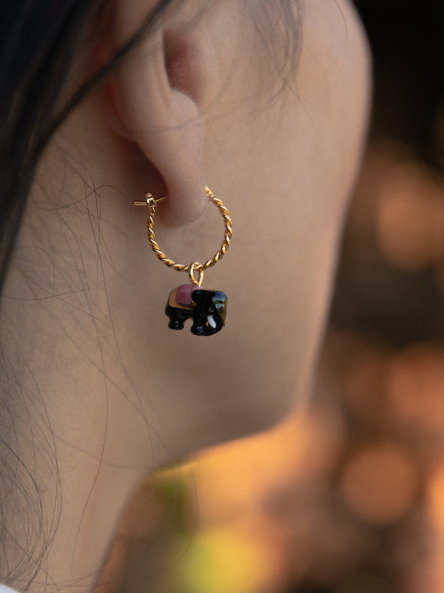 Nach Bijoux Mini Créole éléphant D'Asie - Vendue à L'unité