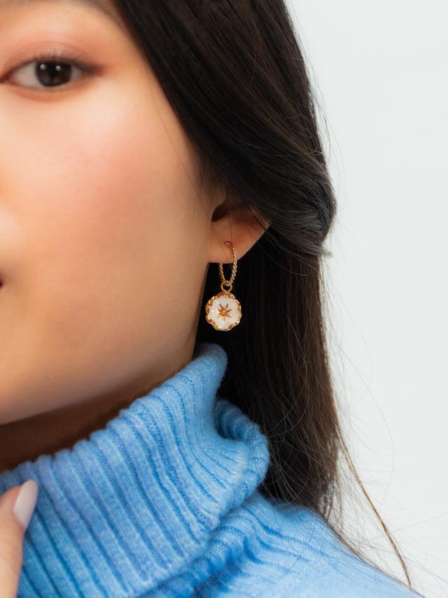 Nach Bijoux Mini Créole Fleur Des Neiges - Vendue à L'unité - Arctique