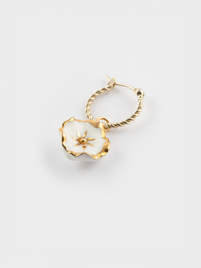 nach bijoux Mini créole fleur des neiges - Vendue à l'unité - Arctique