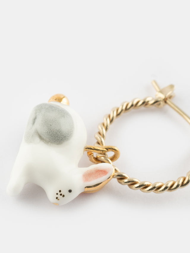 Nach Bijoux Mini Créole Lièvre Polaire - Vendue à L'unité - Arctique